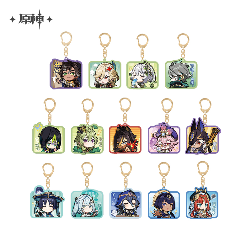 Sumeru Emoticon Series Chibi Acrylic Keychain