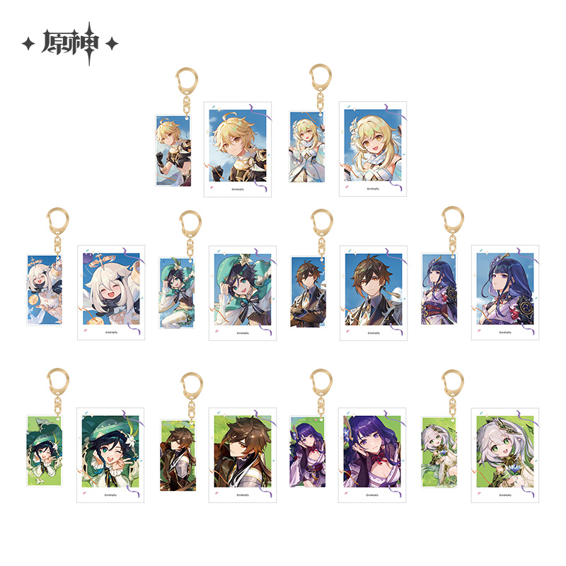 Genshin FES 2023 Series Keychain & Polaroid Set