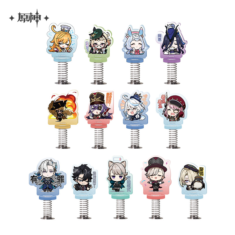 Fontaine Emoticon Series Chibi Acrylic Shaking Stand