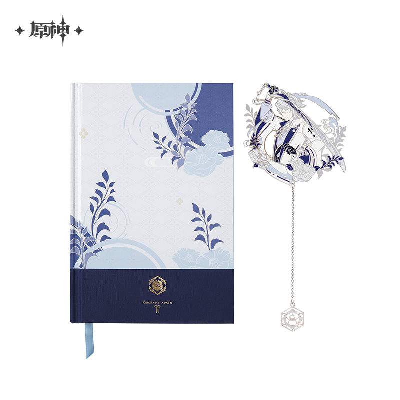 Kamisato Ayato Theme Notebook & Bookmark Set