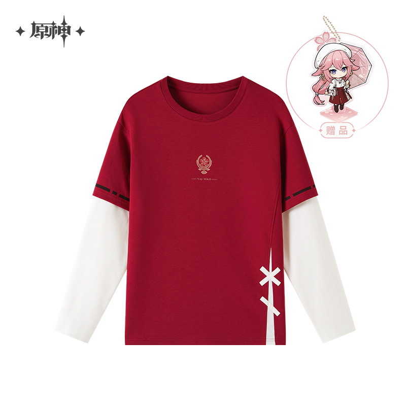 Yae Miko Theme Long Sleeve T-Shirt