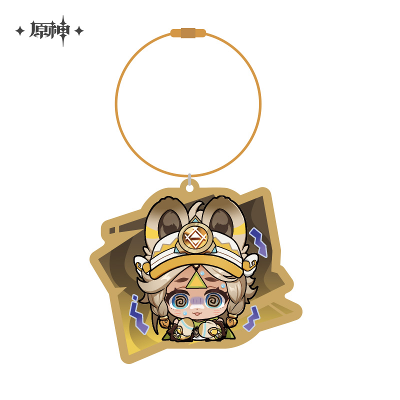 Natlan Emoticon Series Chibi Acrylic Keychain
