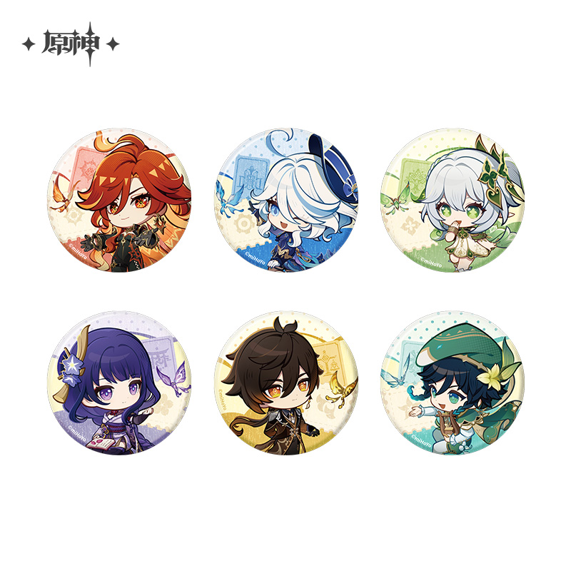 Teyvat Exhibition Series Chibi Badge