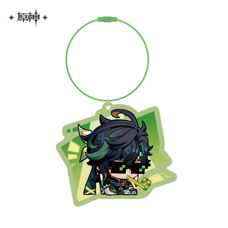 Natlan Emoticon Series Chibi Acrylic Keychain