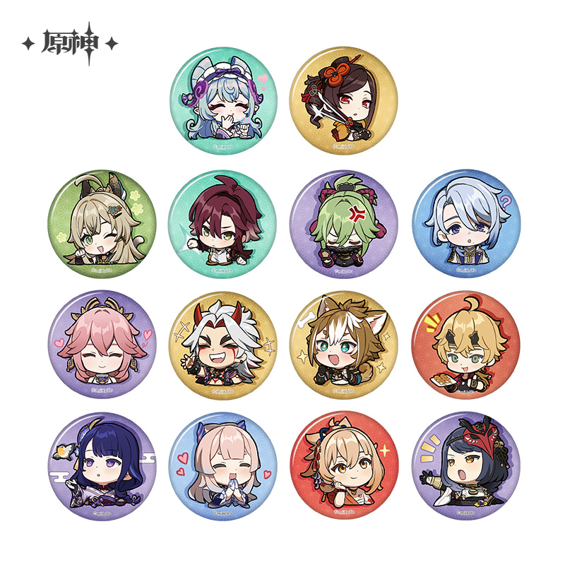 Inazuma Emoticon Series Chibi Badge