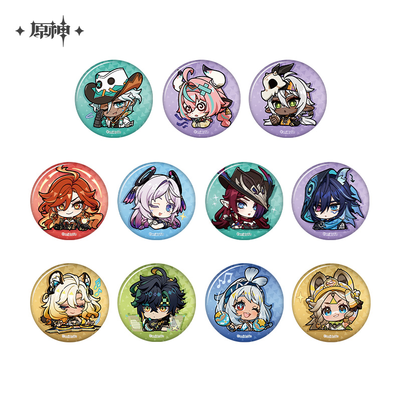 Natlan Emoticon Series Chibi Badge