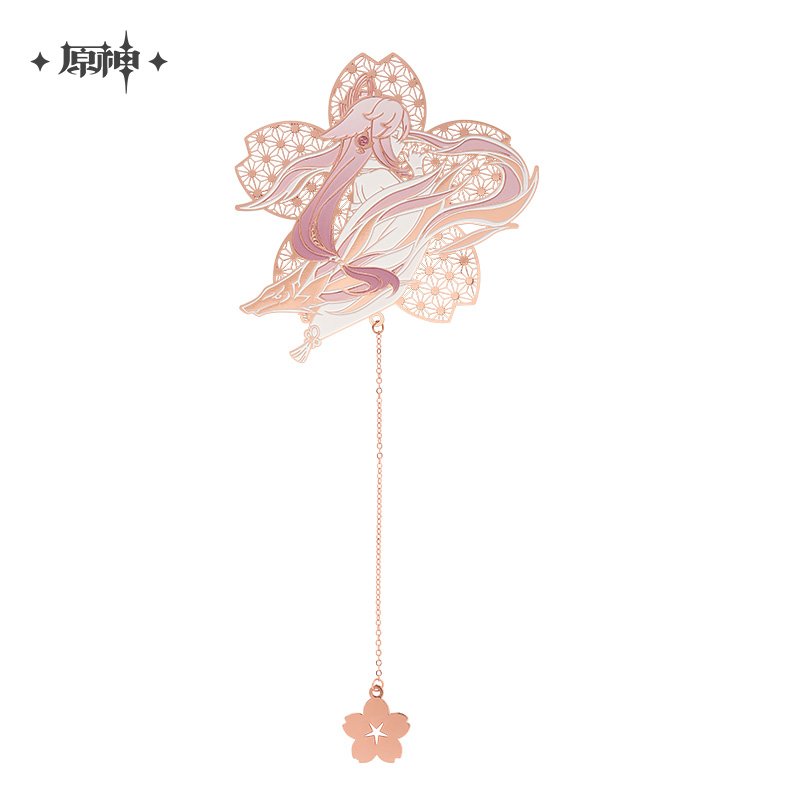 Yae Miko Theme Metal Bookmark