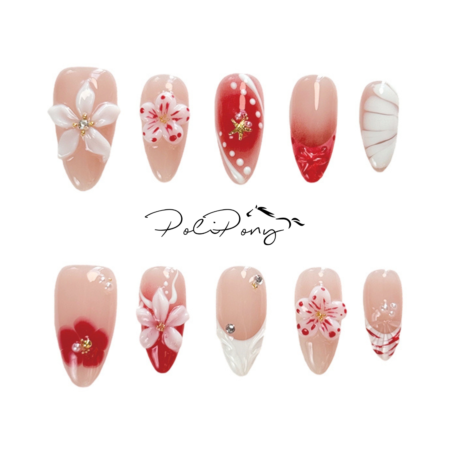 Floral Blooms Red Set