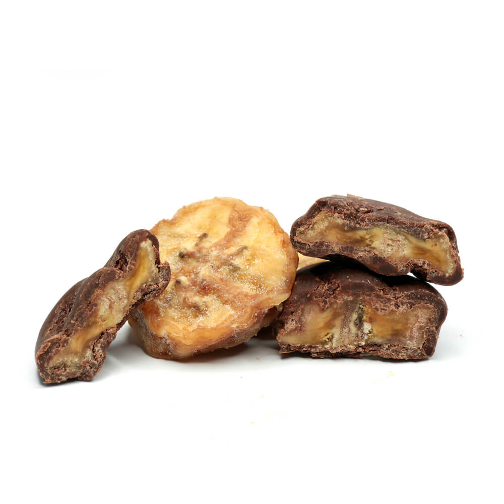 Bananen in Rohschokolade 70% 