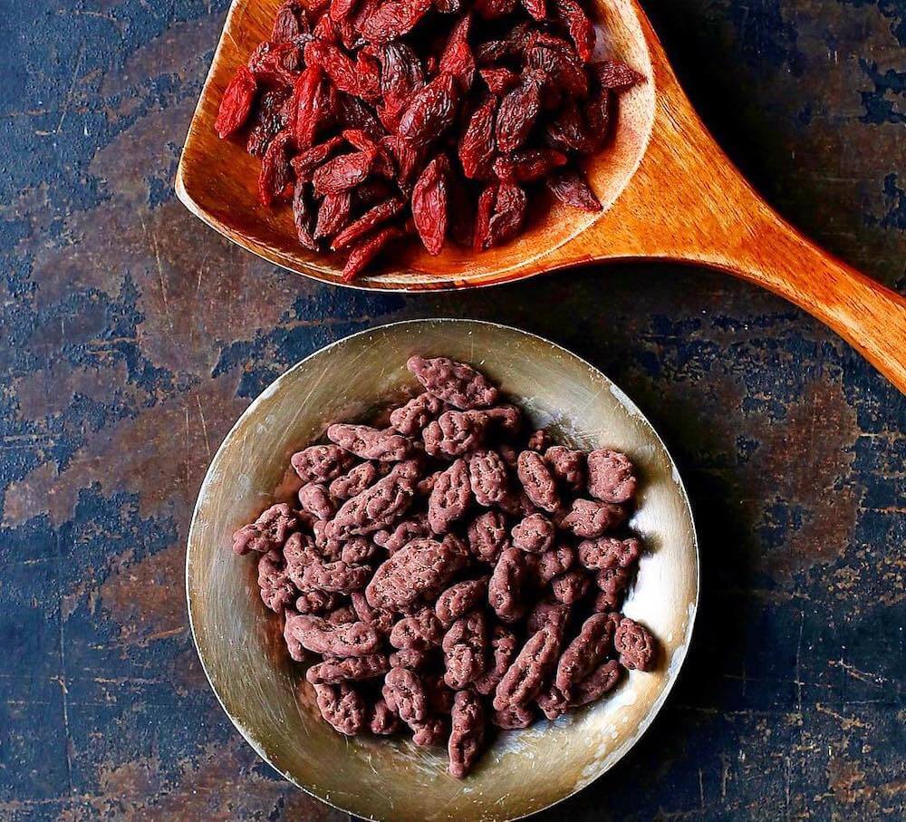 Goji Berren in Dunkle Rohschokolade