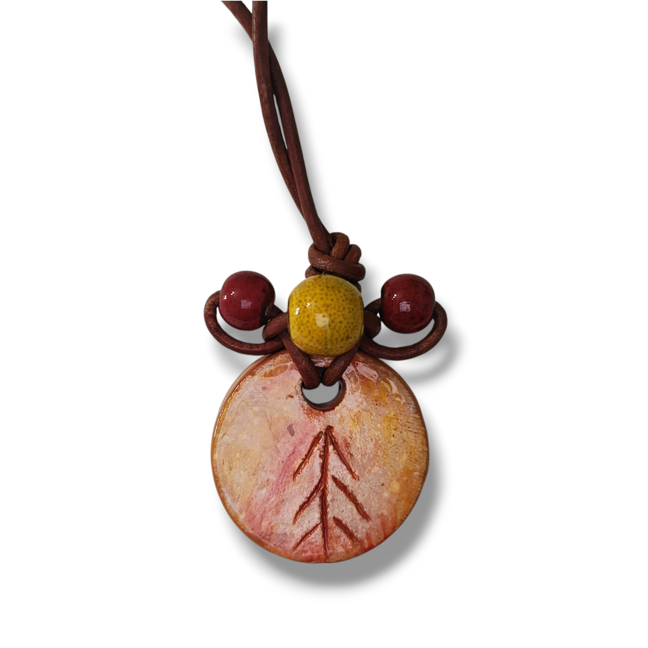 Collar de Cerámica y Macramé 