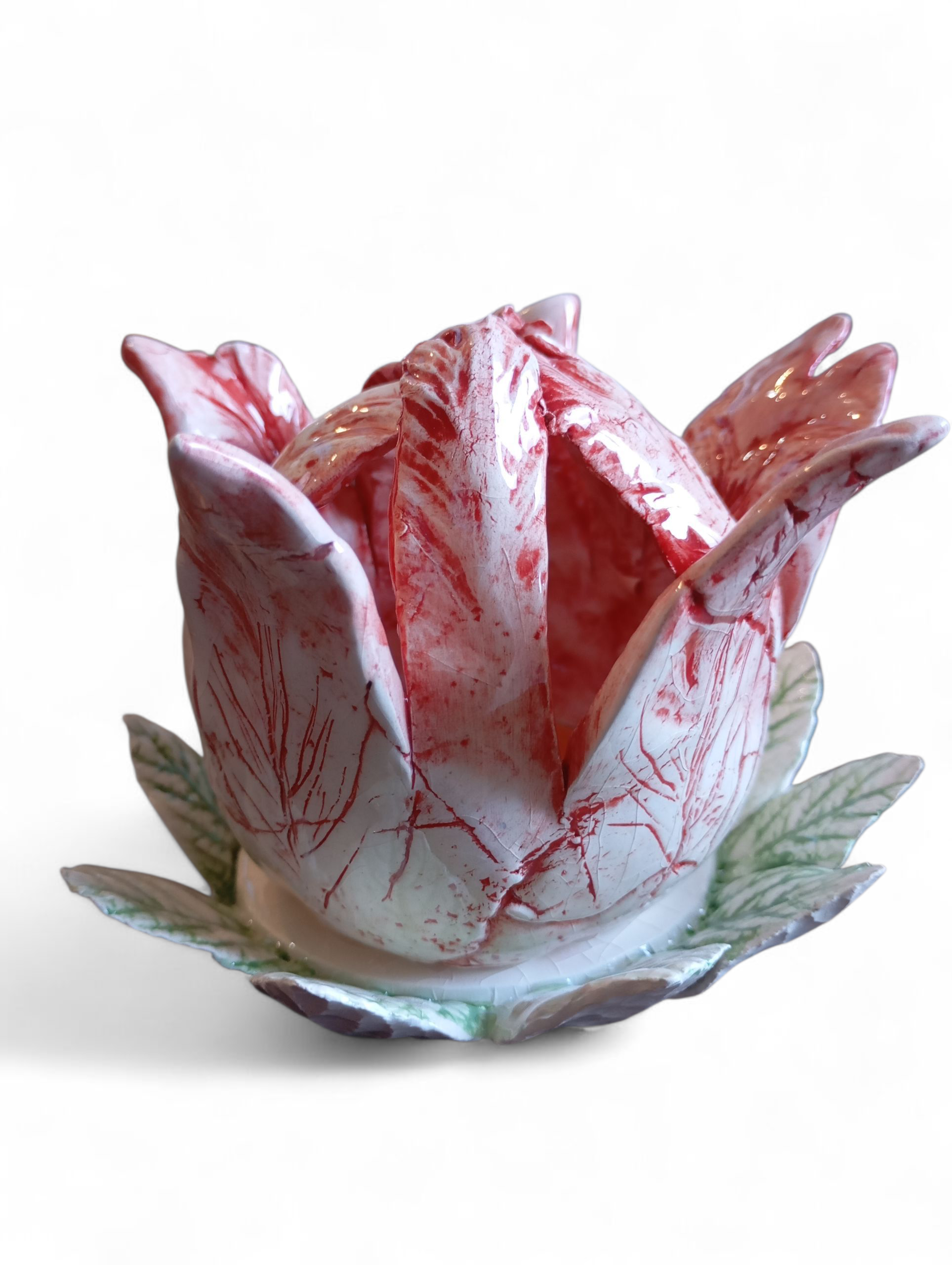 Iluminador flor rojo