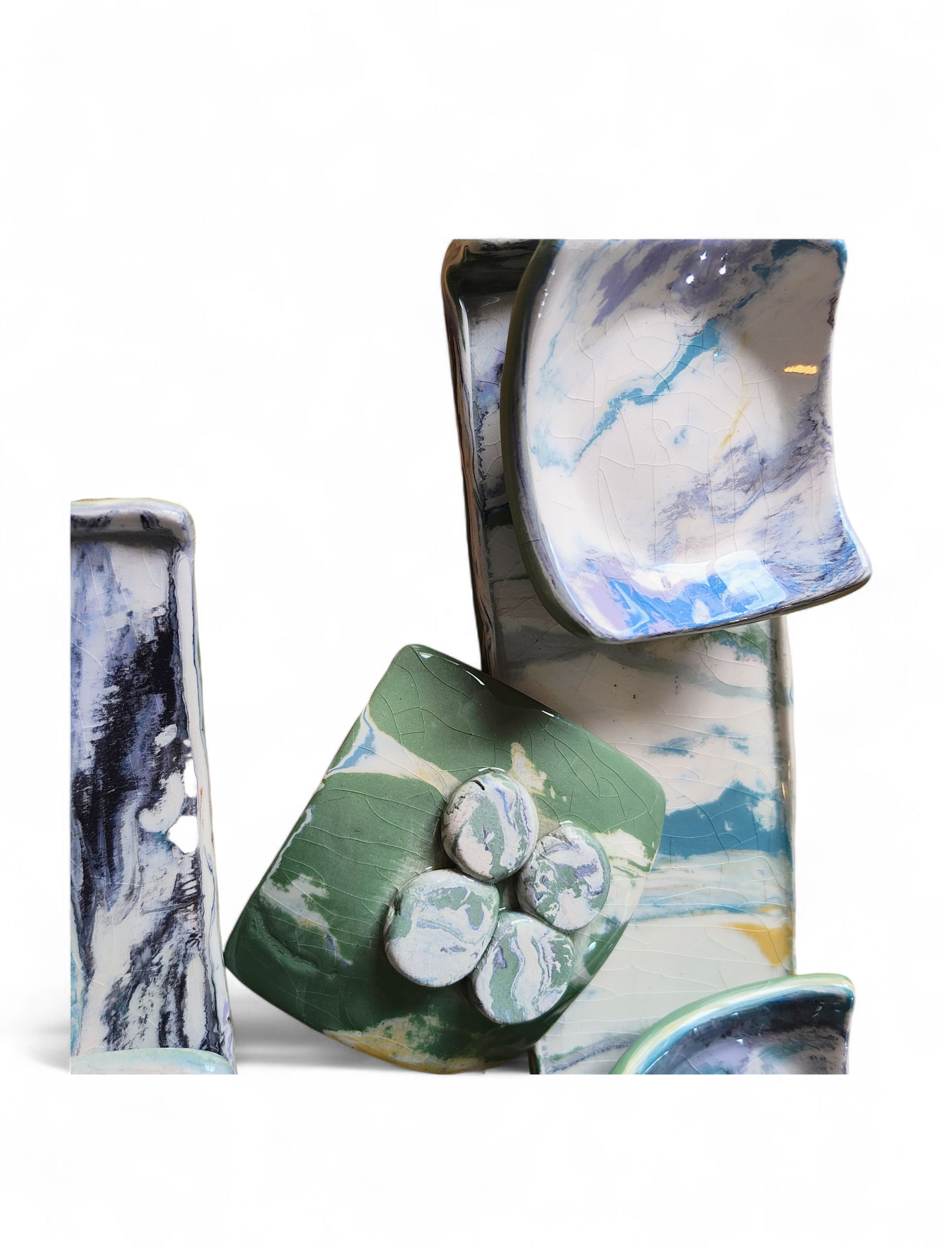  Set de Aperitivo  artesanal con cuencos. 