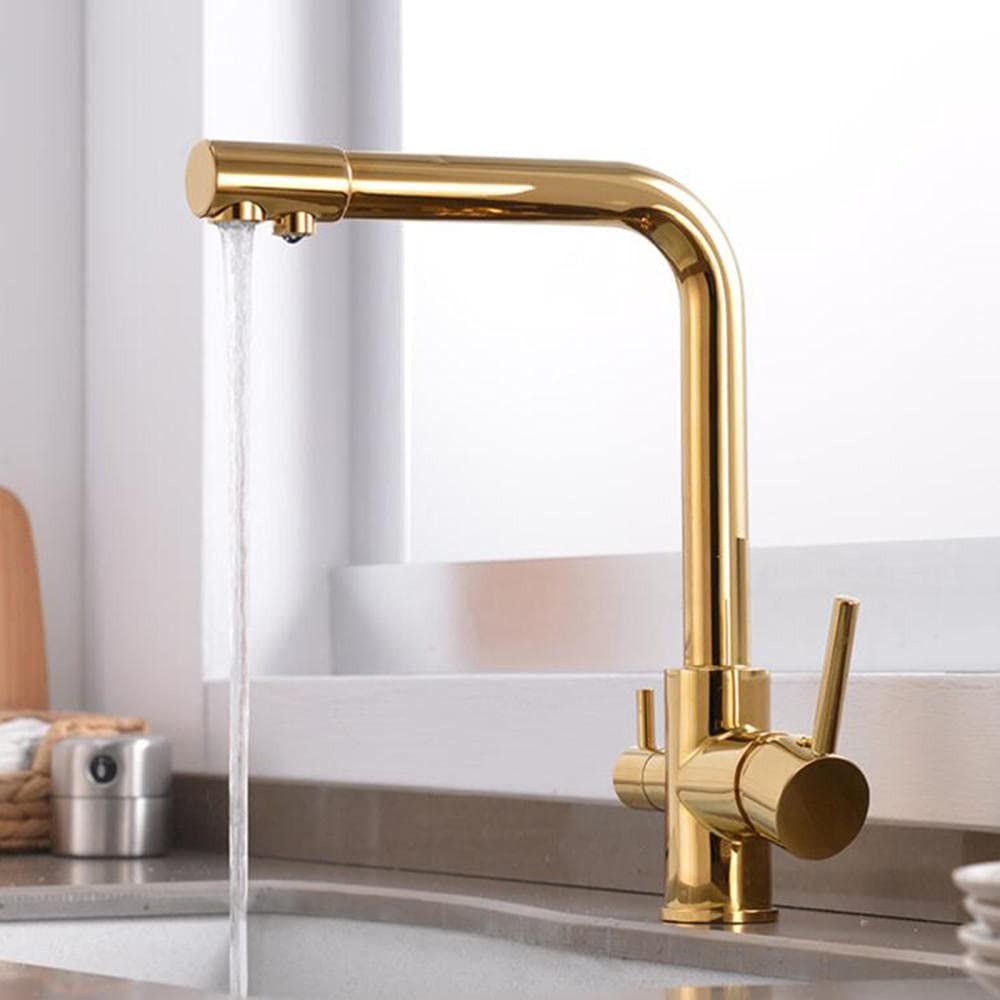 Modern Gold Kitchen Faucet