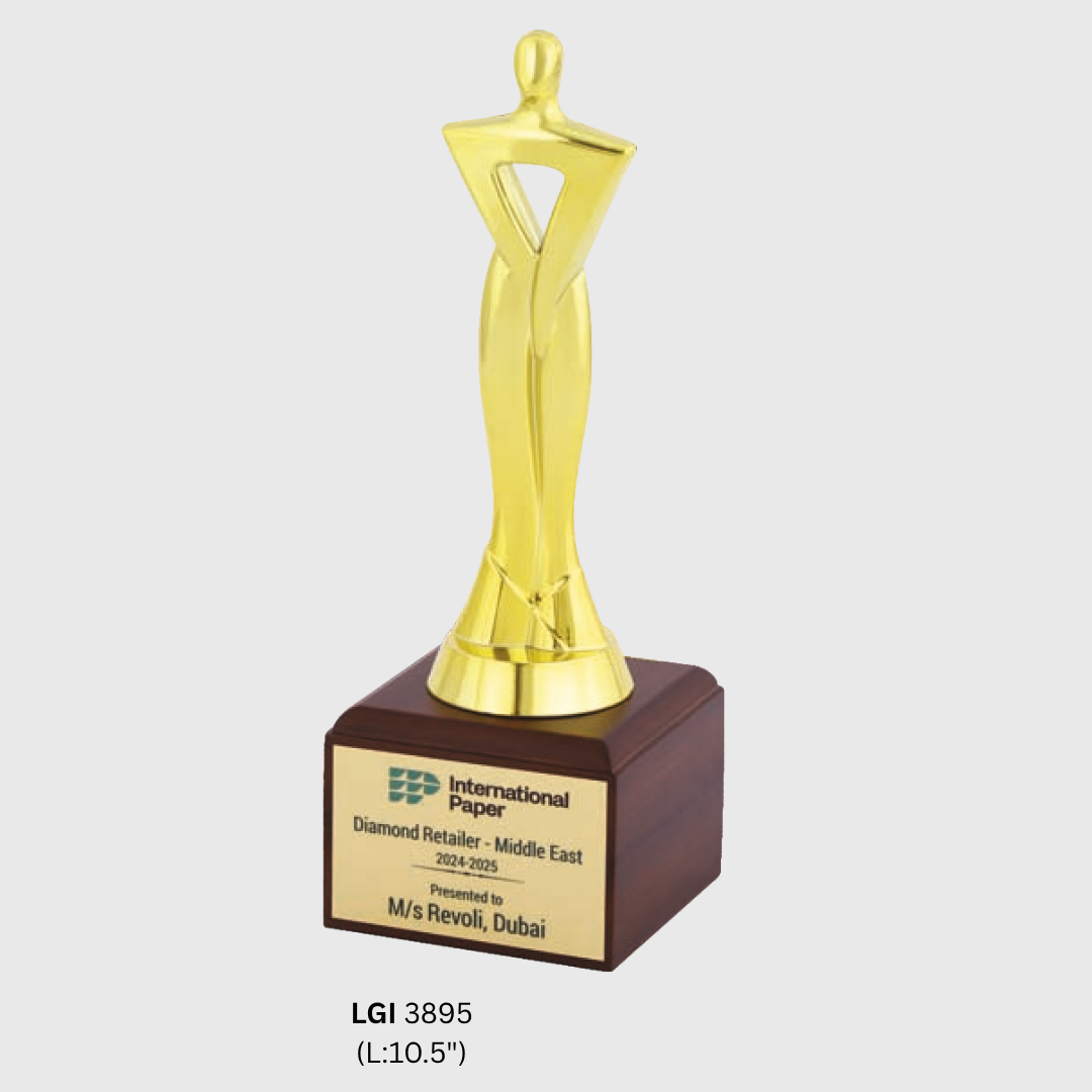 Gold Award Trophy - LGI - 3895