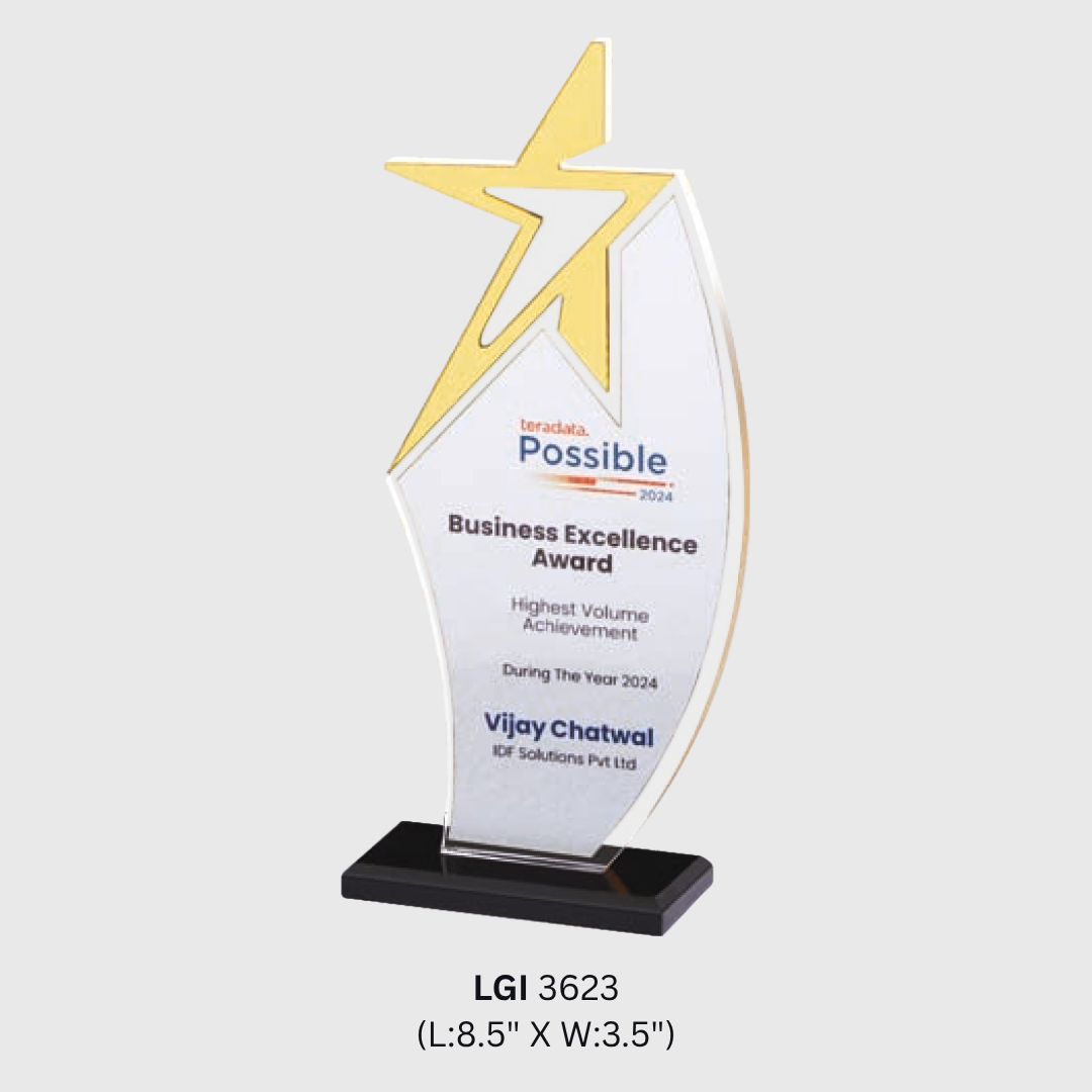 Business Excellence Award Trophy