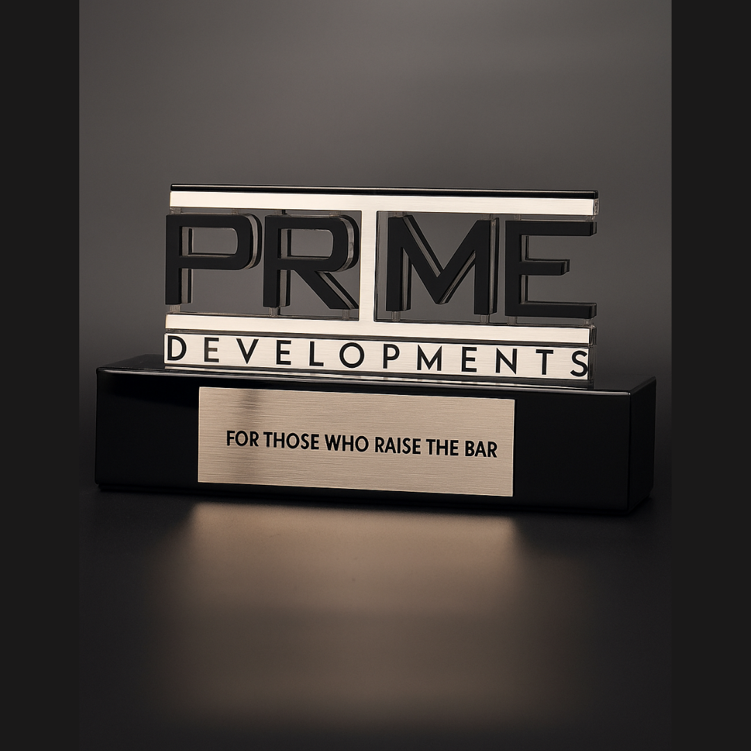 Prime Developments Acrylic Award