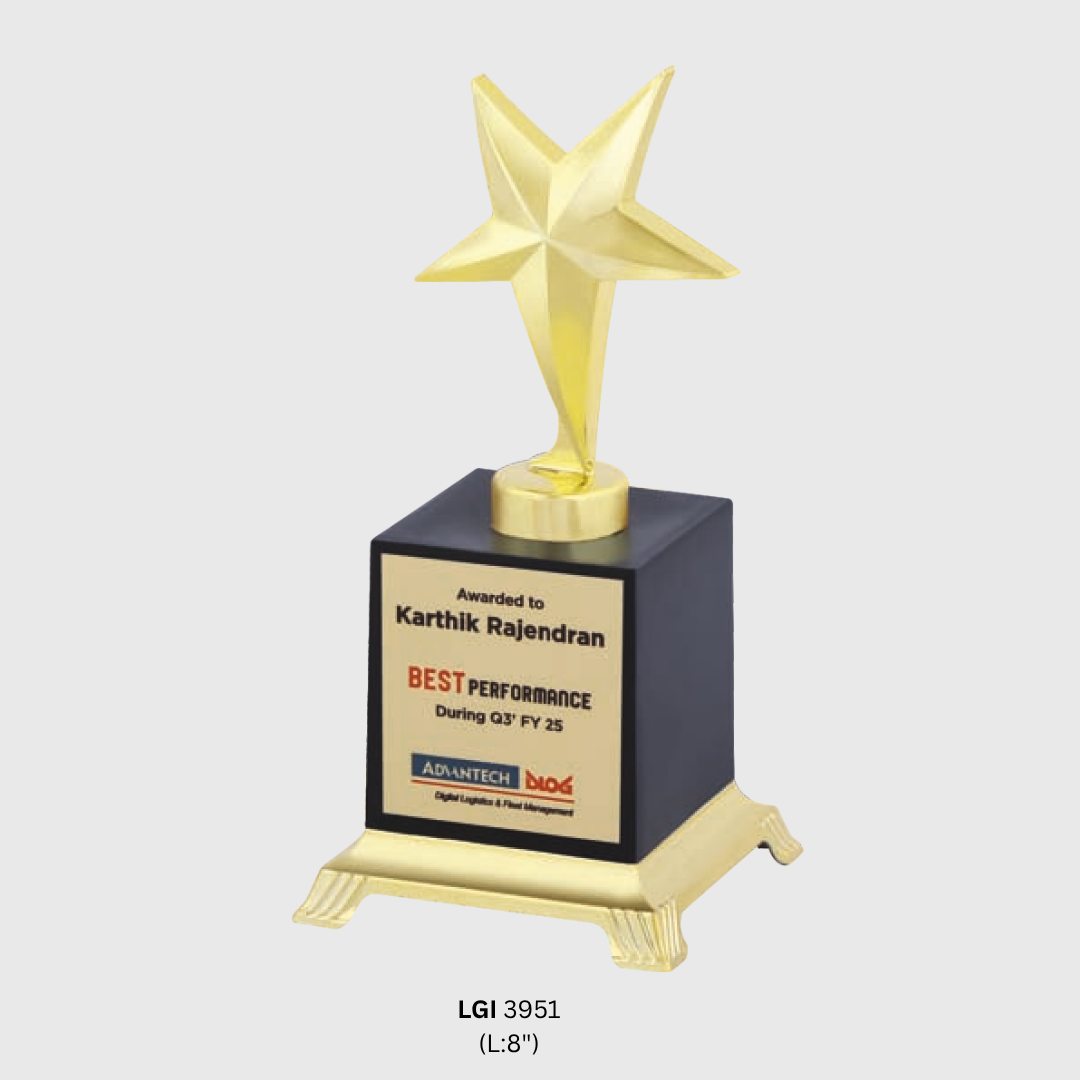 Gold Star Excellence Trophy - LGI - 3951