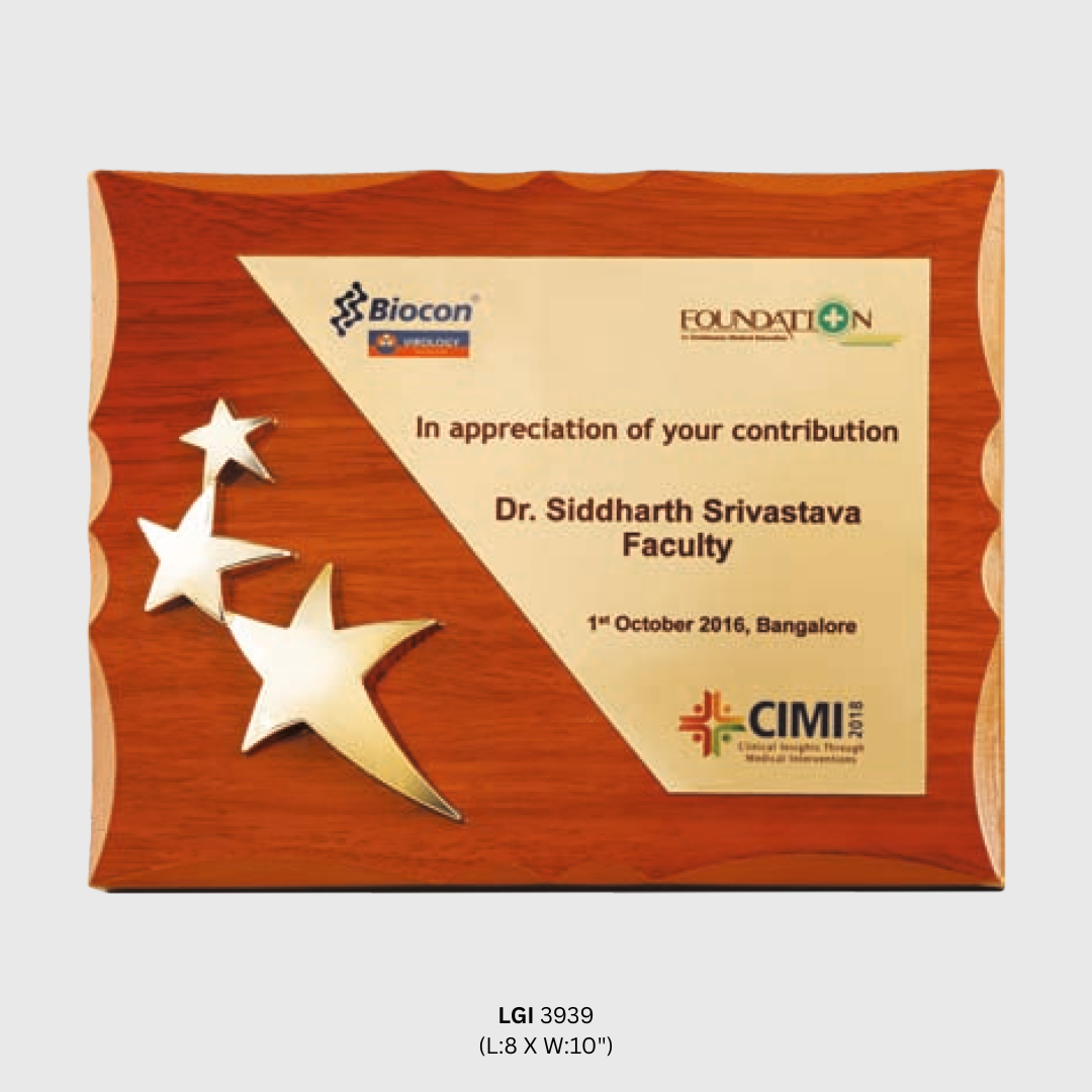 Wooden Appreciation Plaque - LGI - 3939