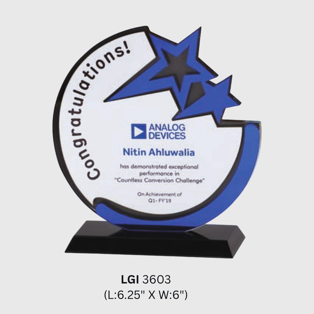 Achievement Acrylic Trophy LGI - 3603
