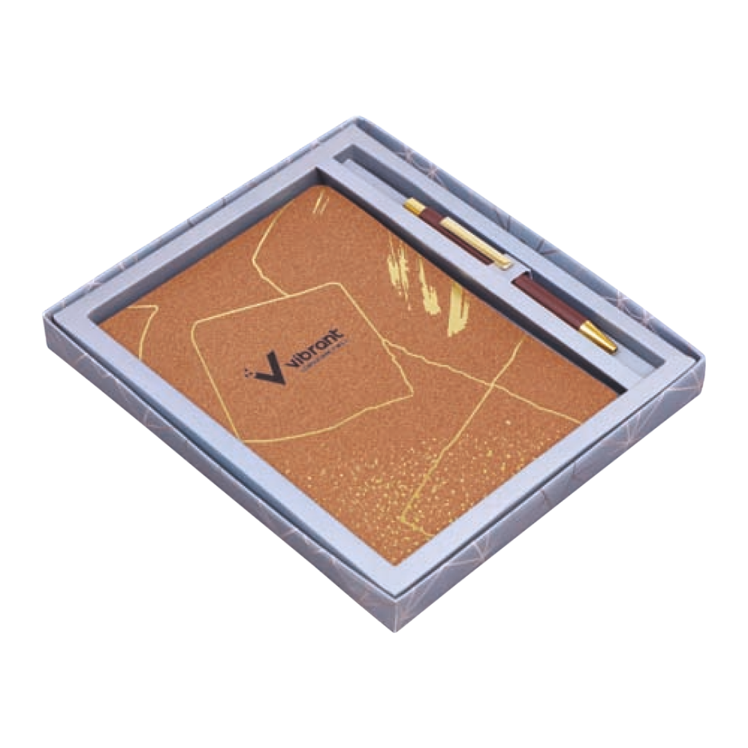 2 Pc Executive Pen & Notebook Set in a Corrugated Box - LGI - 4502