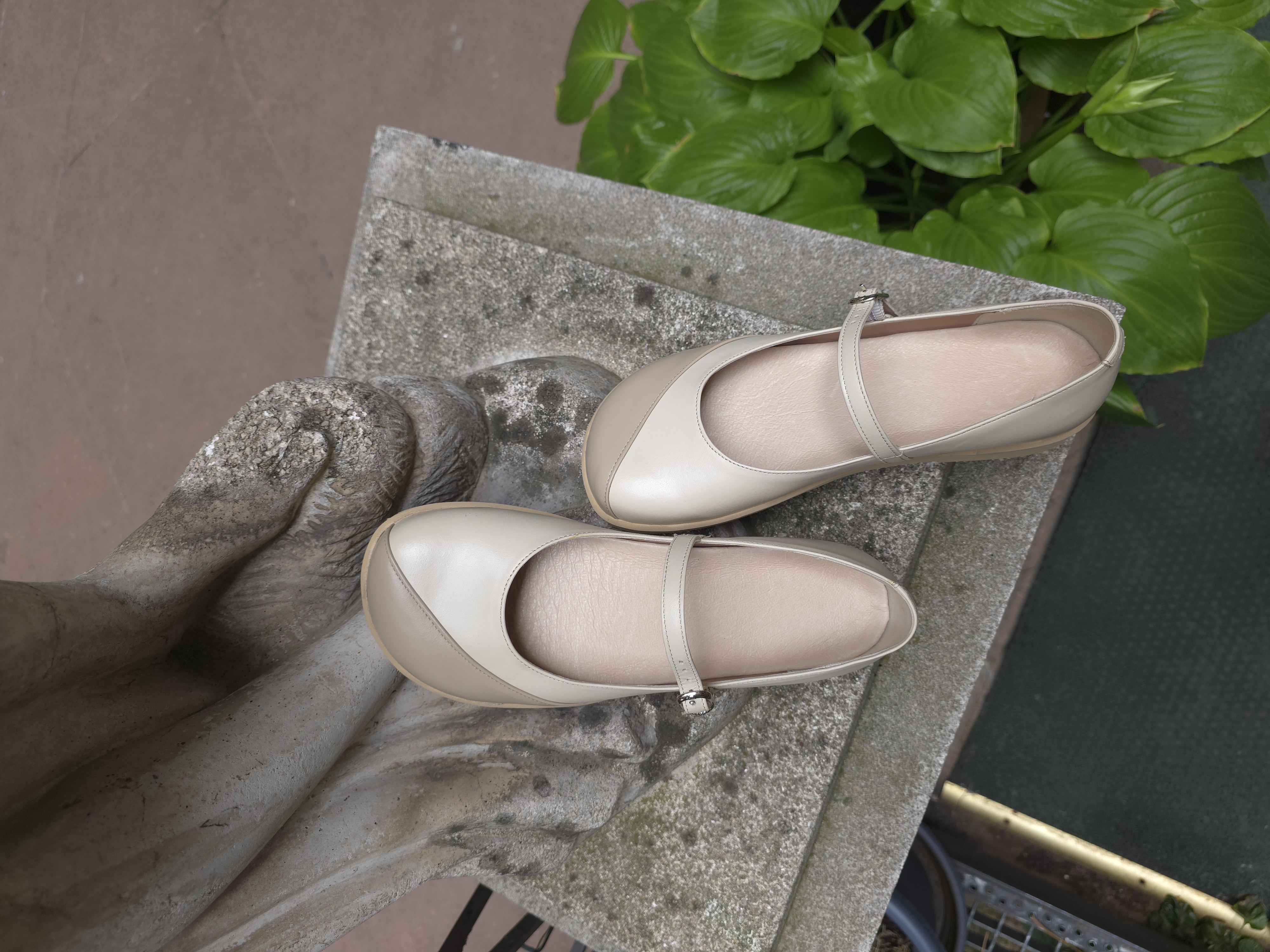 'Grey latte' pántos balerina (várólista)