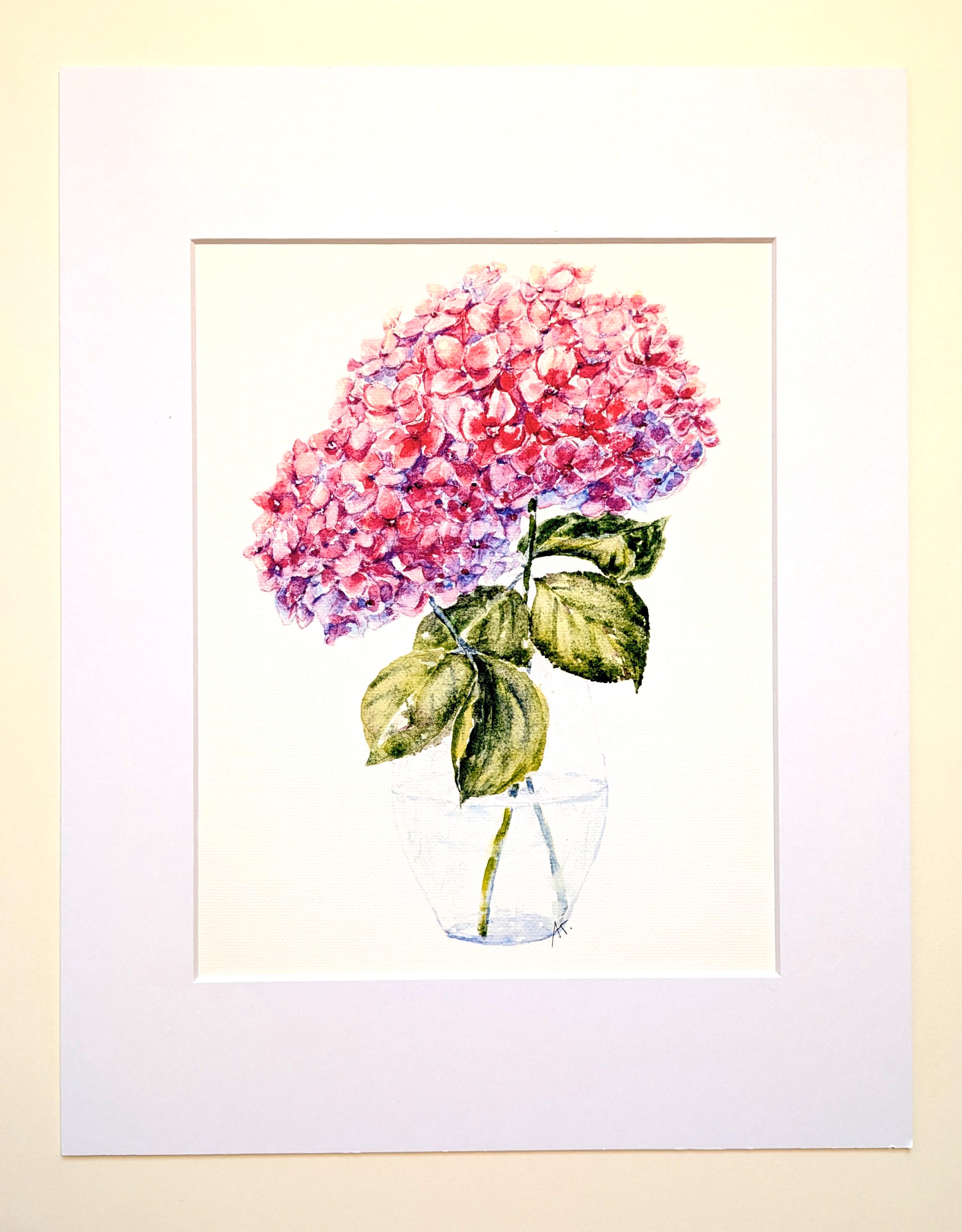 Hydrangea Watercolor Painting