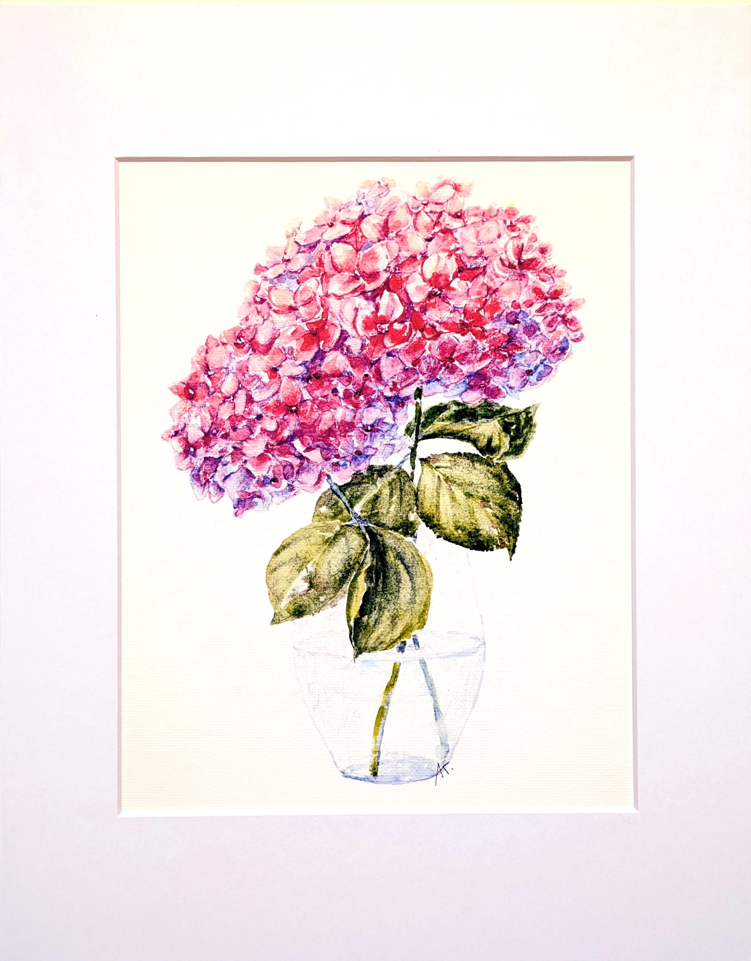 Hydrangea Watercolor Painting