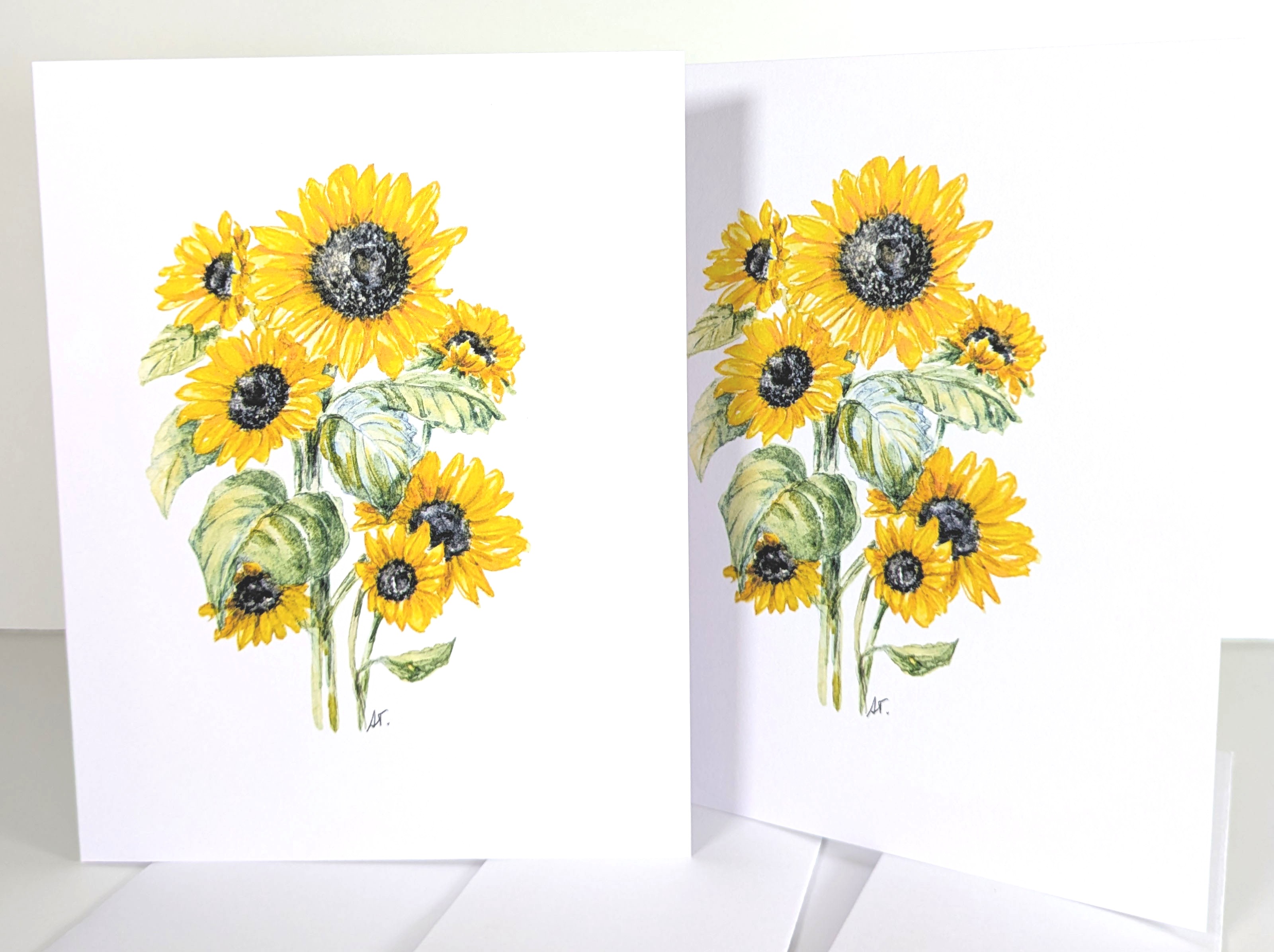 Sunflowers in Watercolor 
