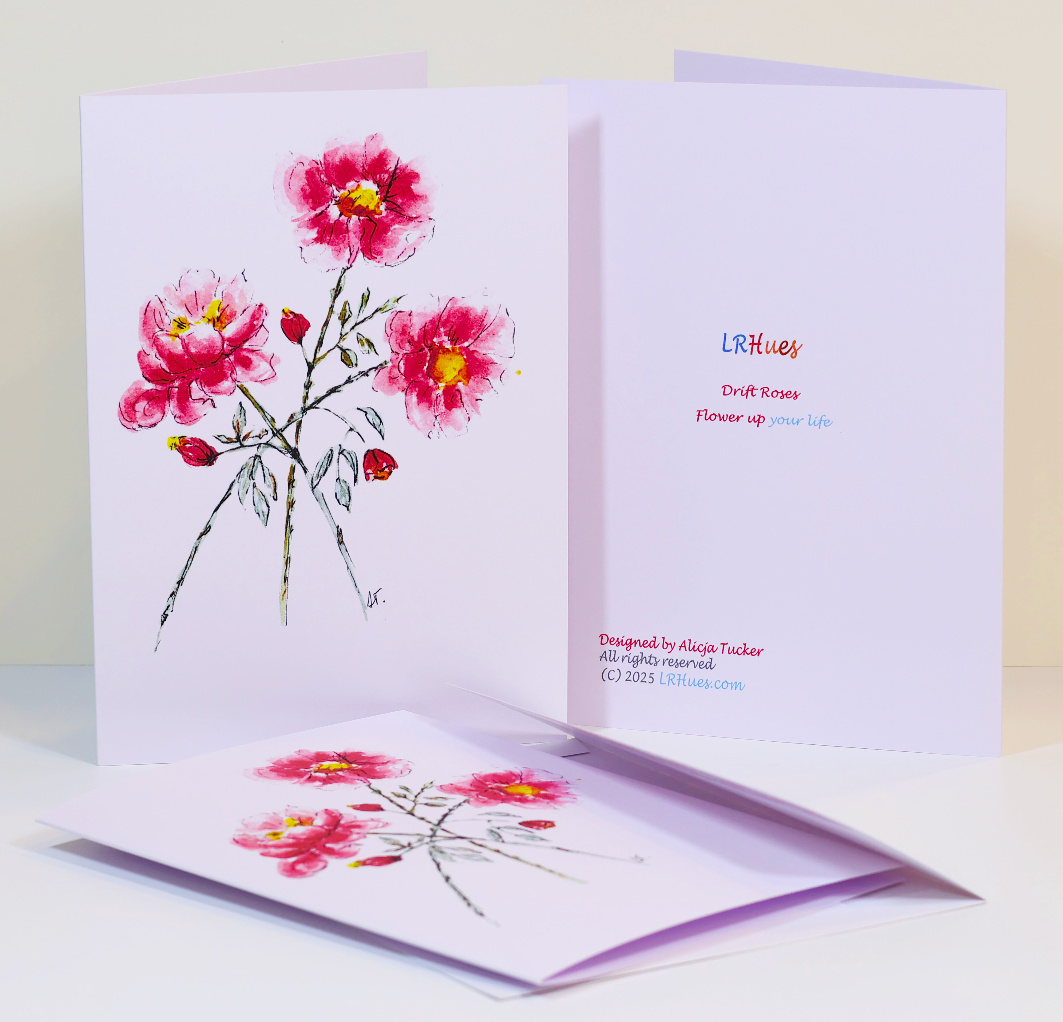 Watercolor Drift Roses