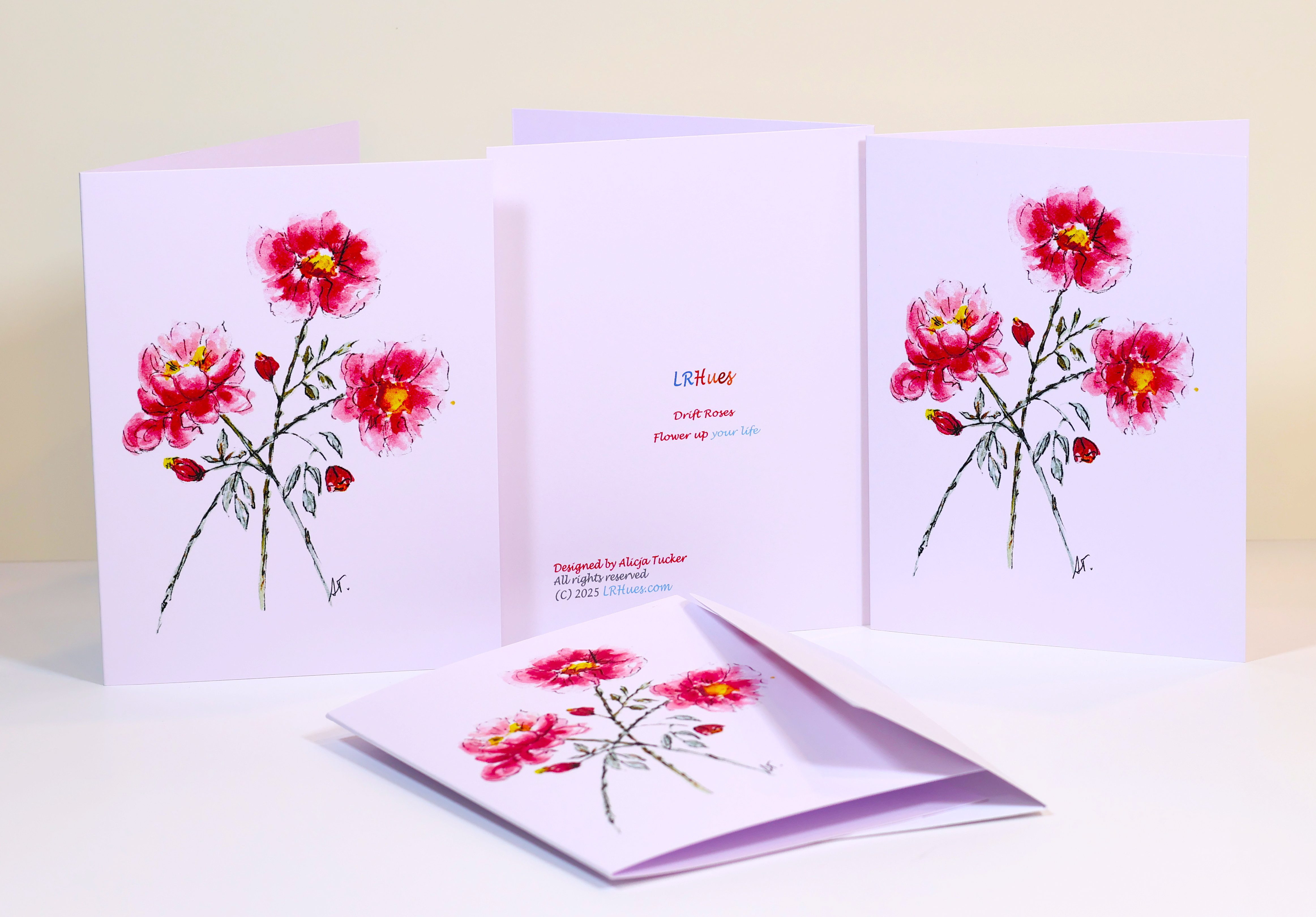 Watercolor Drift Roses