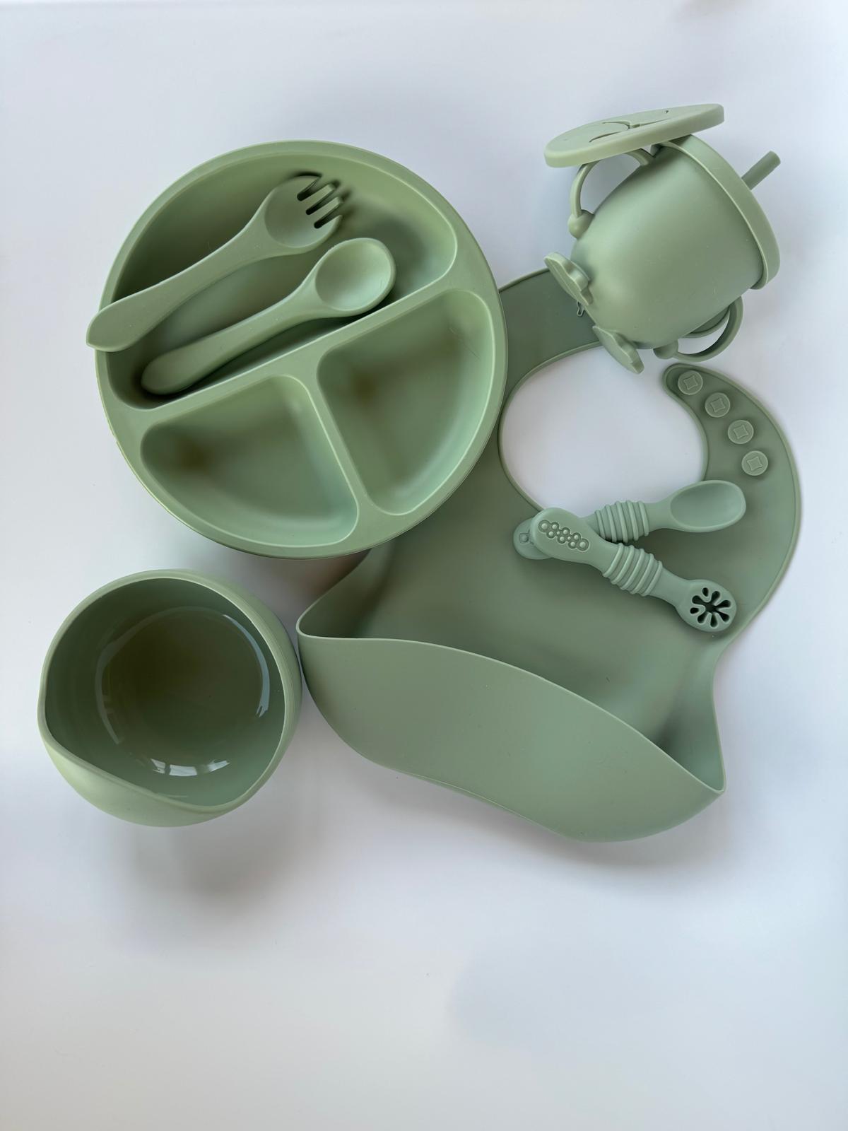Set de Alimentación Completo: Vajilla Evolutiva de Silicona