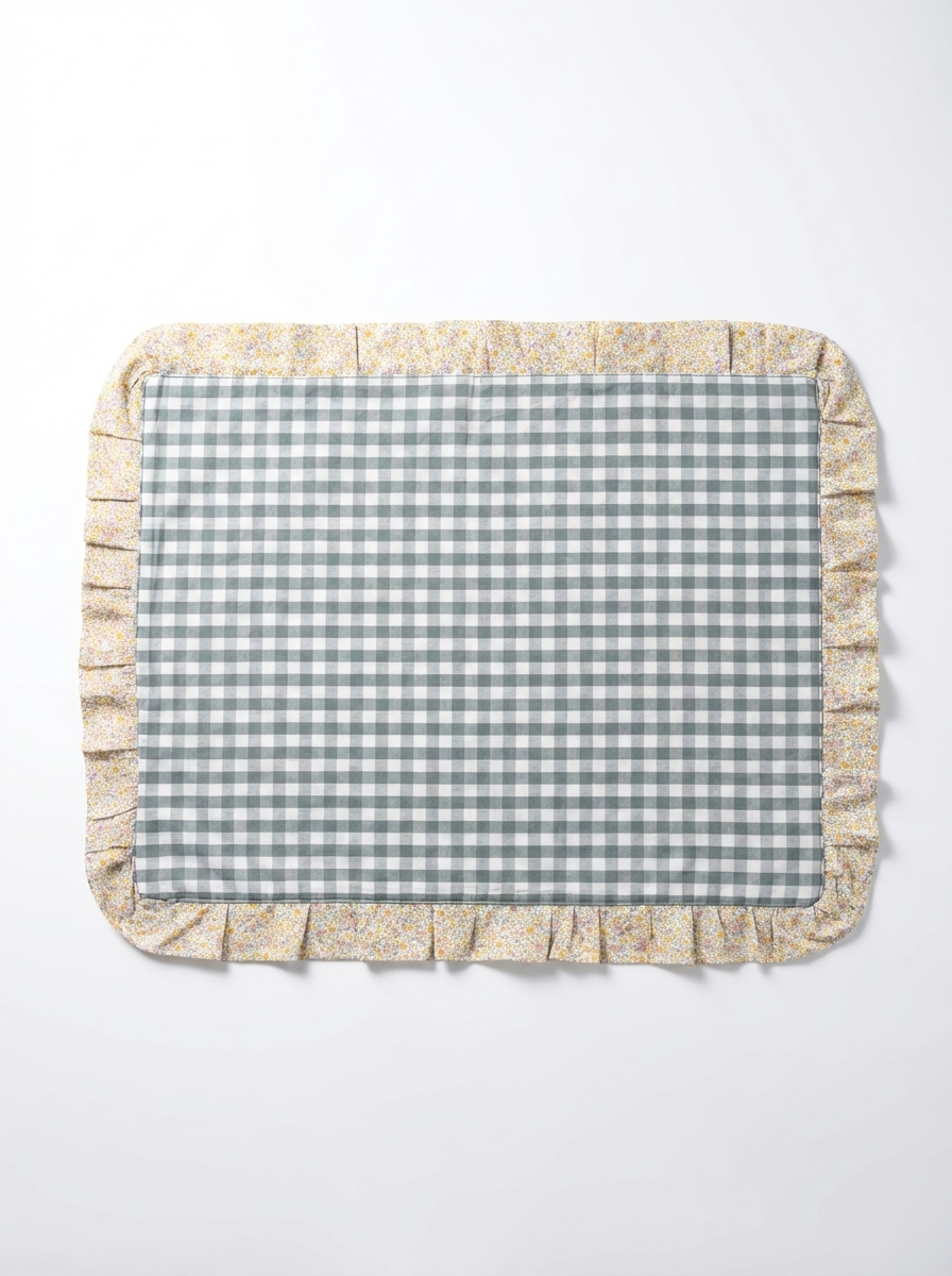 Mantel Individual Vichy Provenza con Volante.