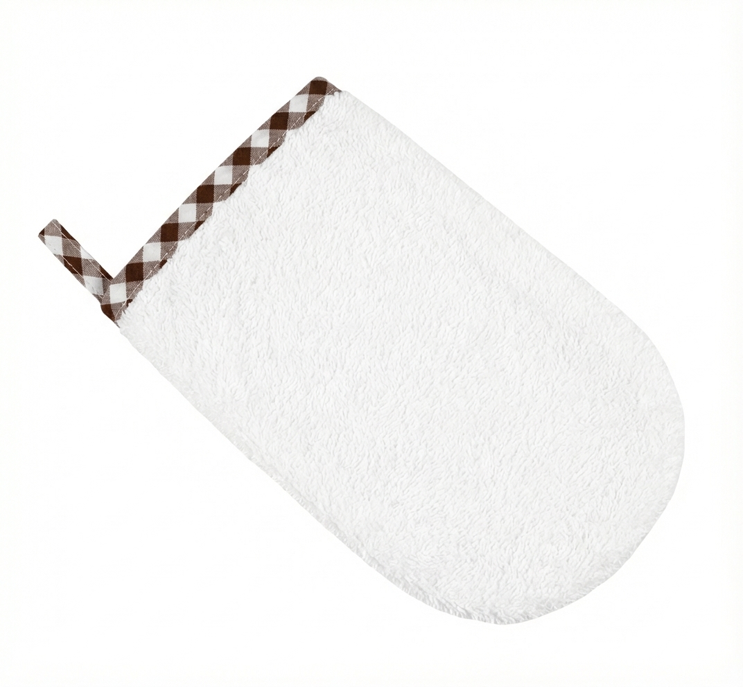 Manopla de Baño Vichy: Caricias de Algodón.