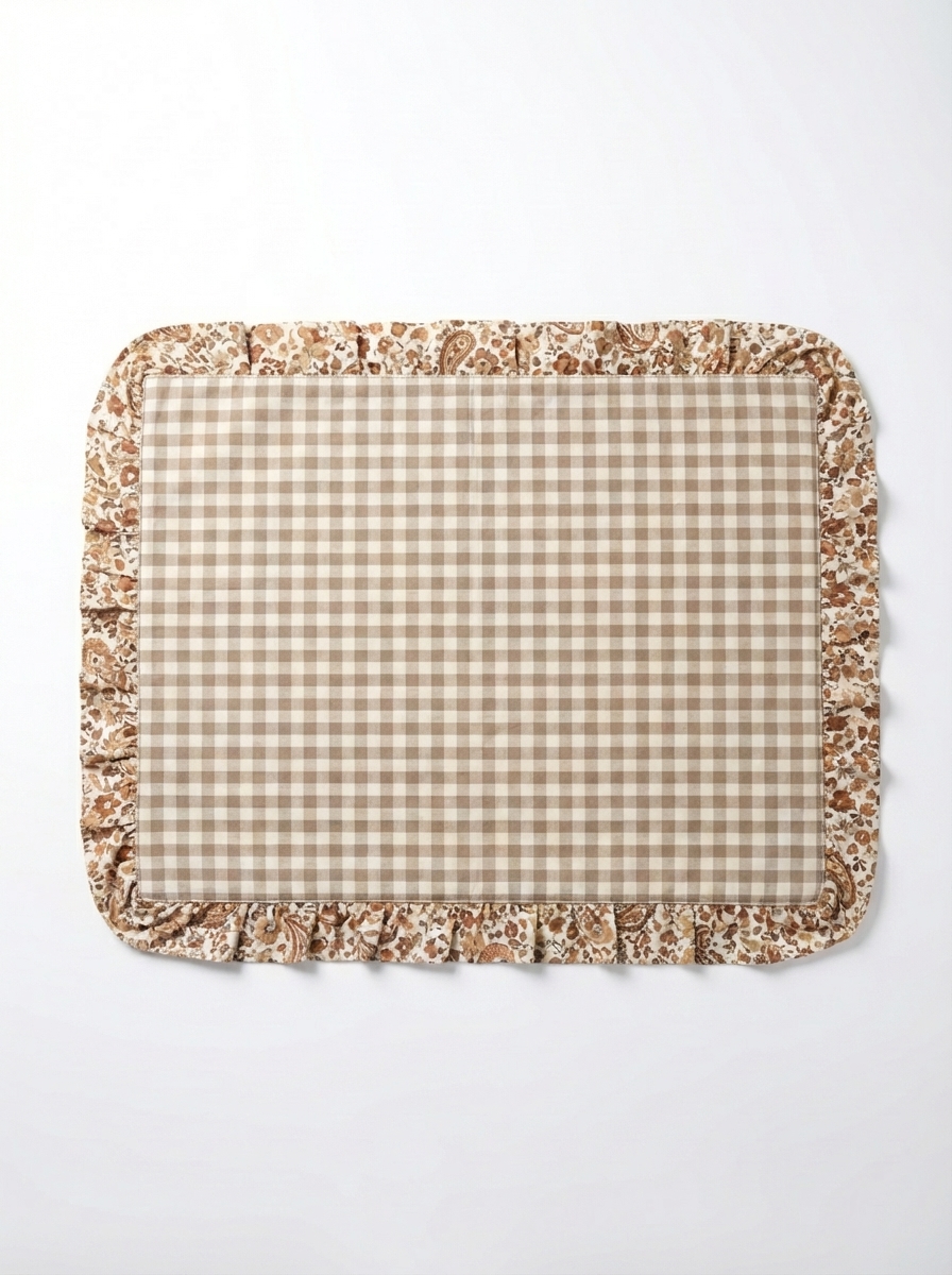 Mantel Individual Vichy Provenza con Volante.