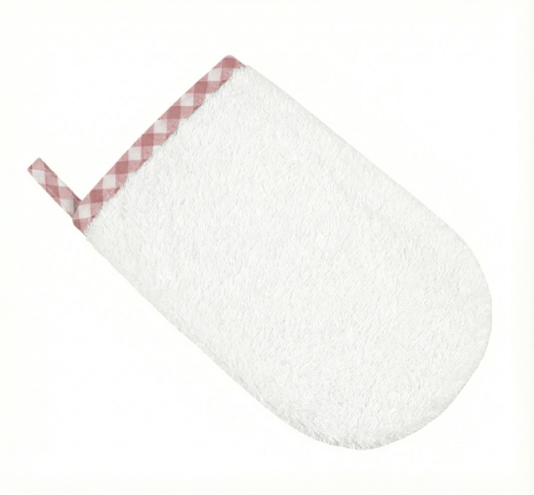 Manopla de Baño Vichy: Caricias de Algodón.