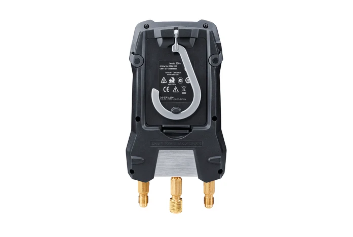Set Smart testo 550s con tubos flexibles de llenado - Analizador digital de refrigeración inteligente con sondas de temperatura inalámbricas de pinza y juego de 3 tubos flexibles de llenado