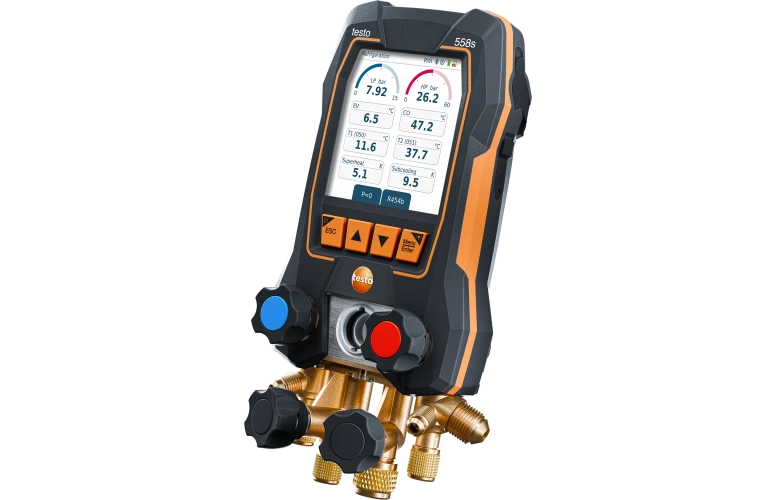 Set de vacío Smart testo 558s - Analizador digital de refrigeración inteligente con sondas inalámbricas de temperatura y vacío