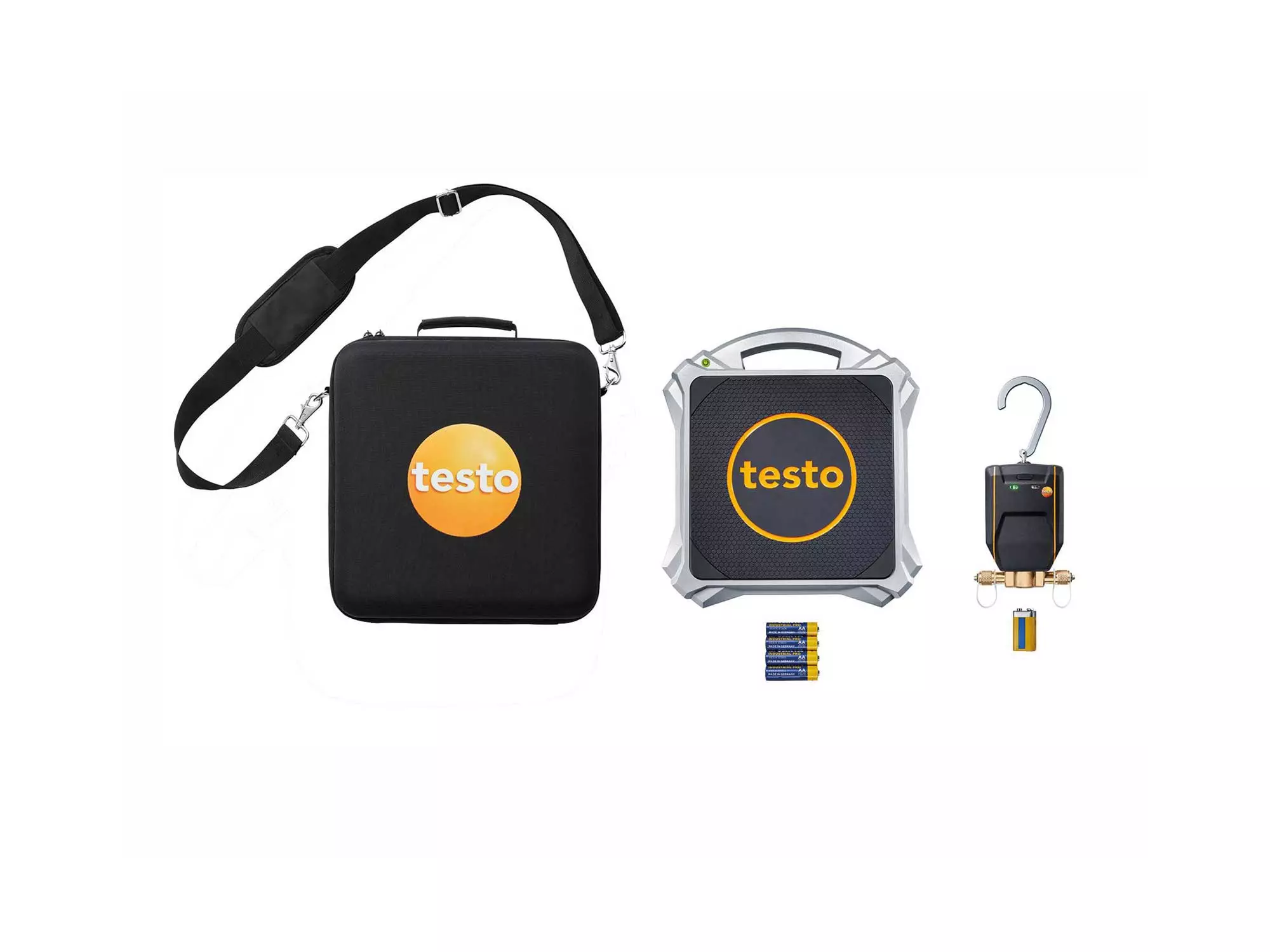 Set testo 560i - Báscula de refrigerante digital y válvula inteligente con Bluetooth®