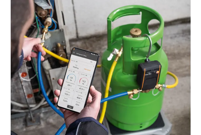 Válvula de refrigerante con Bluetooth - Para báscula de refrigerante digital testo 560i