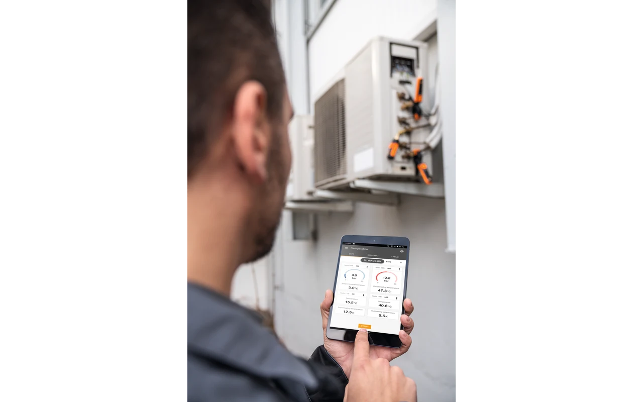 Set de revisión para climatización y refrigeración testo Smart Probes