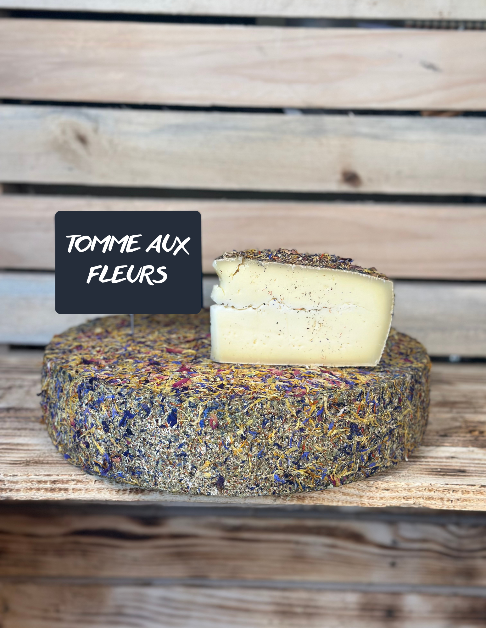 Tomme aux fleurs