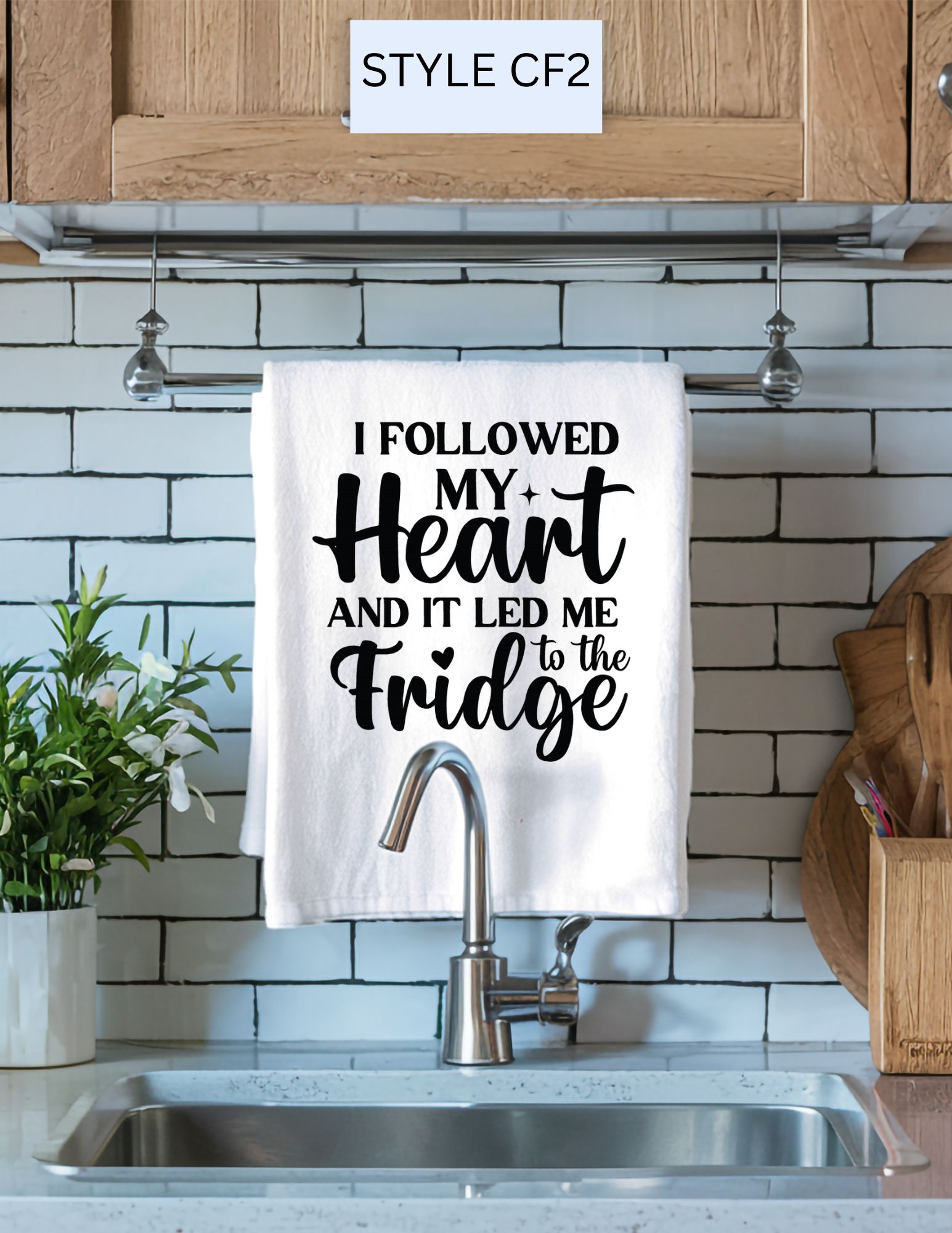 Hanging Kitchen Towel Idea