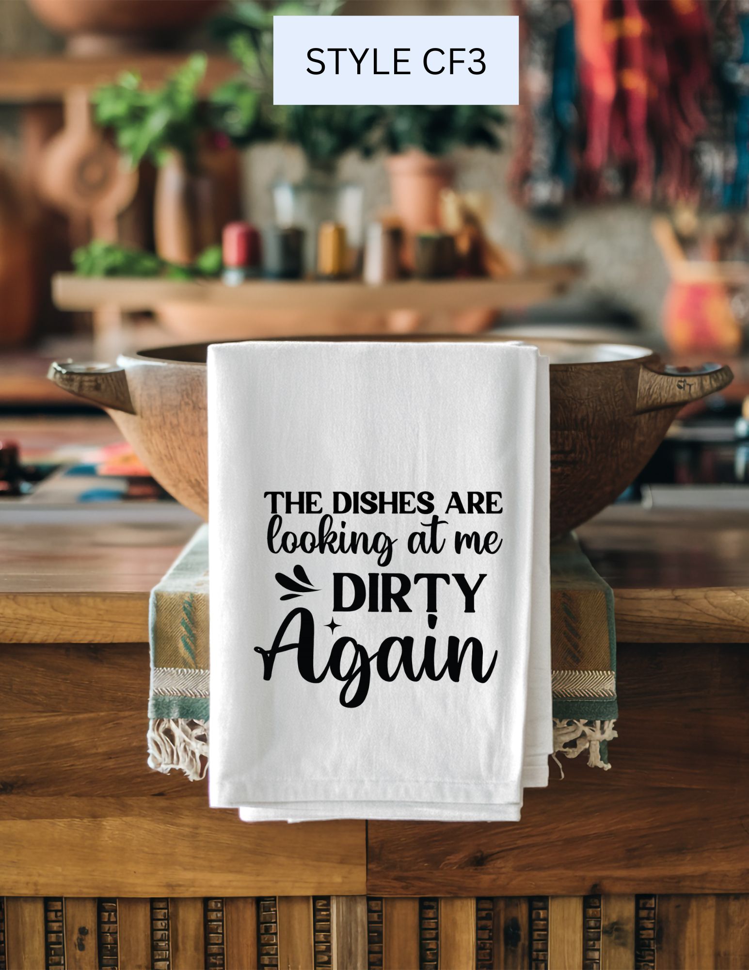 Hanging Kitchen Towel Idea