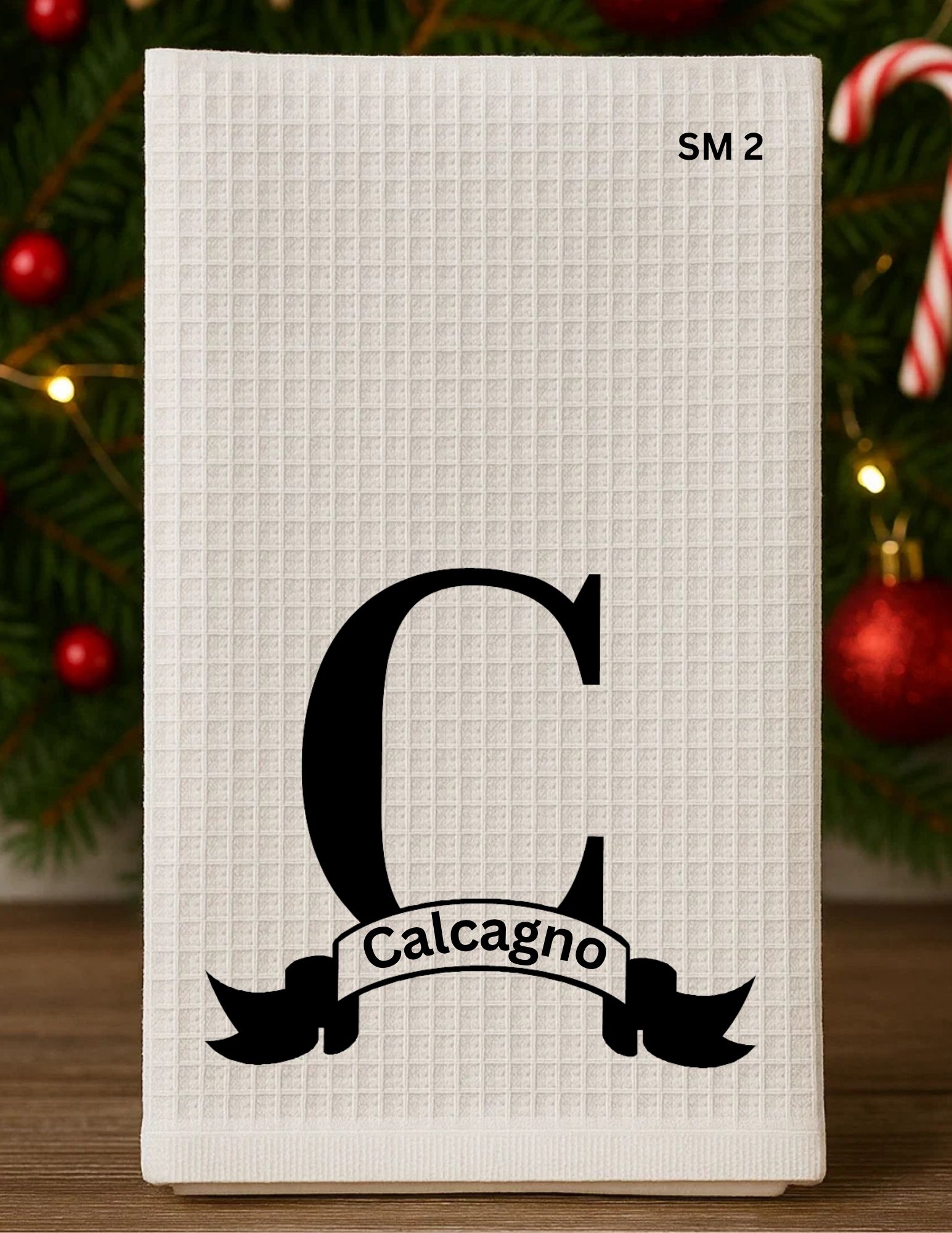 Monogrammed Pillowcases or waffle weave kitchen towels 