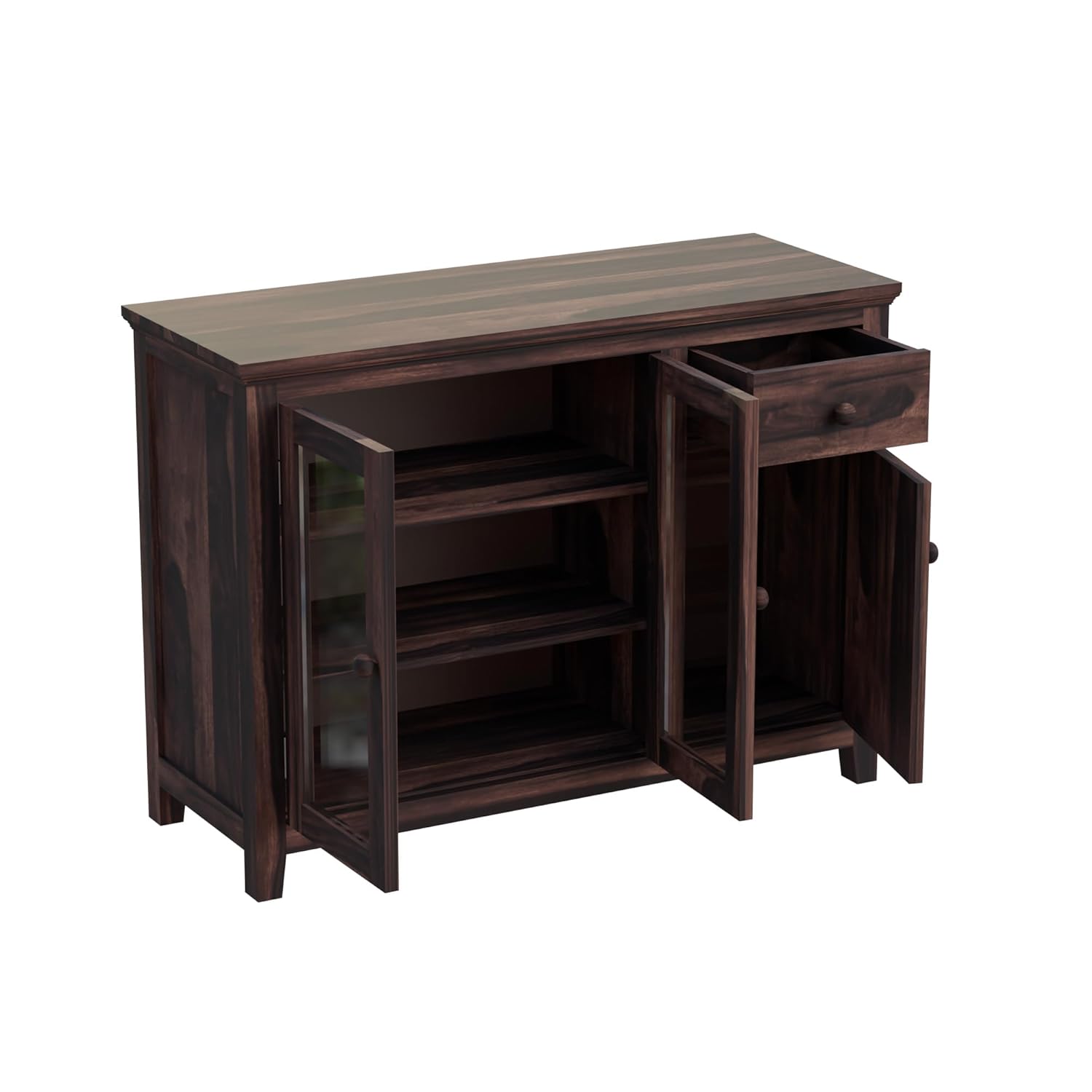 mahogany wooden cabinet crockery 