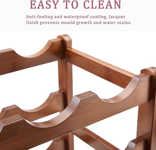 wooden wine rack 8 bottles