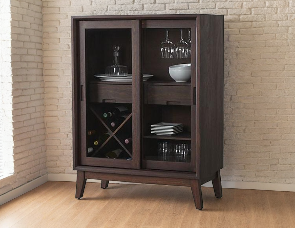 Wooden personal mini bar