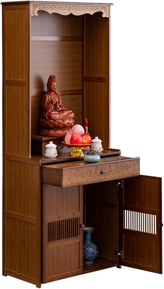 Wooden Shrine Cabinet budha 