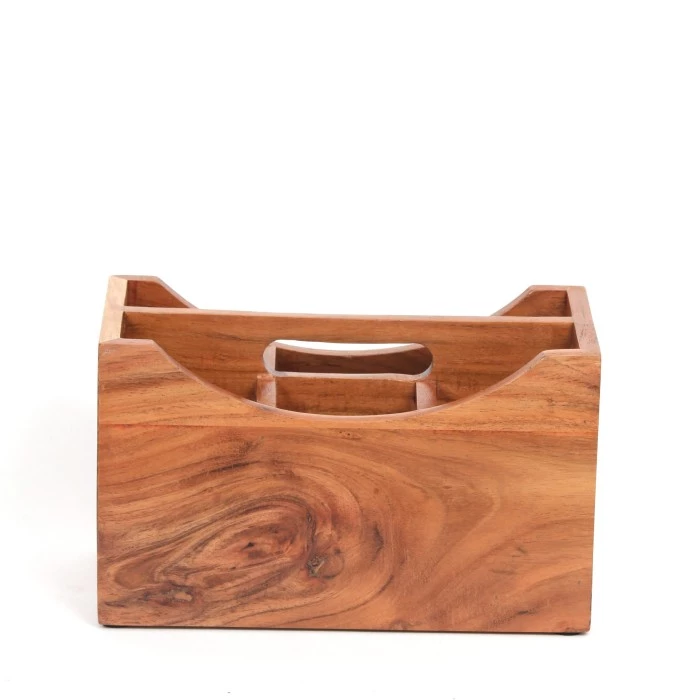 Wooden Cutlery holder Storage Box